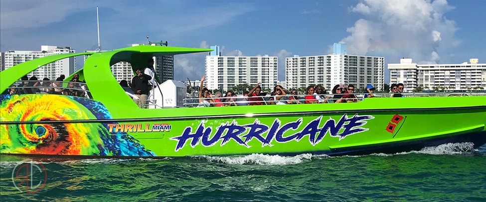 miami speedboat tours venue banner